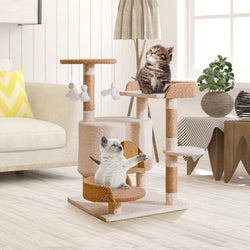 Walchoice Cat Tree Cat Tower for Indoor Cats, Multi-Level Cat Furniture Condo