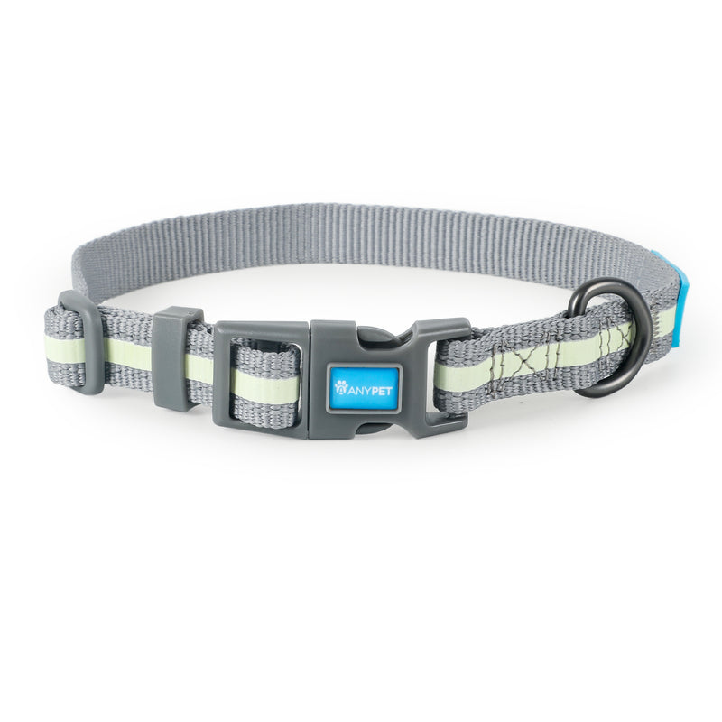 AnyPet Quick Release Buckle Nylon Large Pet Collar, Reflective Collar for Dogs & Cats