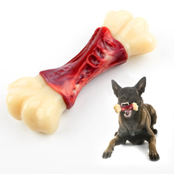 PcEoTllar Dog Toys for Aggressive Chewers Large Breed, Beef Flavor Nylon Durable Dog Teething Chew Toys Nylon Bones for Medium Large Dogs