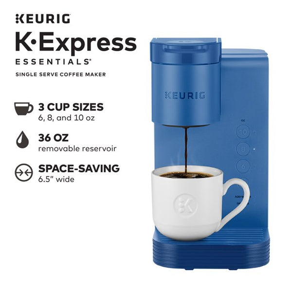 Keurig K-Express Essentials Single Serve K-Cup Pod Coffee Maker, Pacific Blue