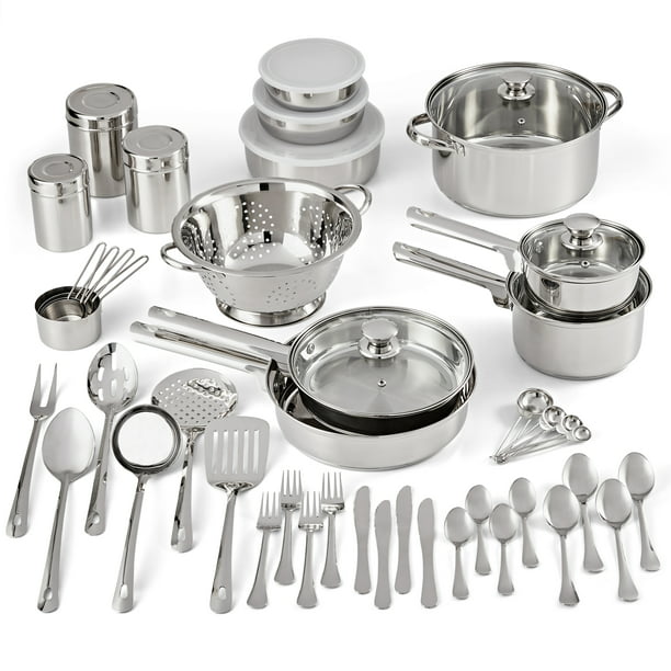 NDY Stainless Steel Cookware and Kitchen Combo Set