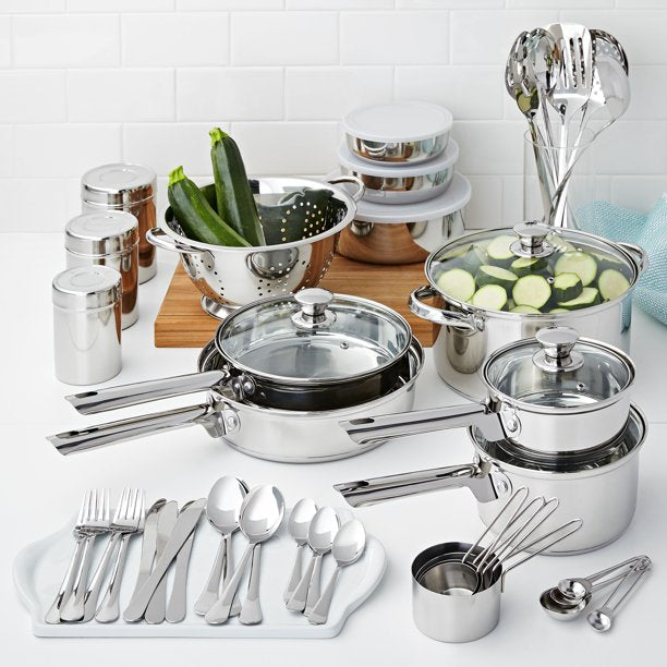 NDY Stainless Steel Cookware and Kitchen Combo Set