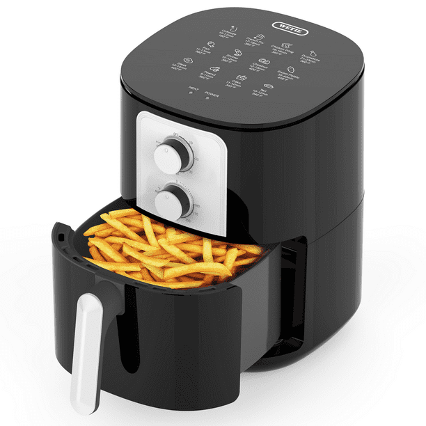 WETIE Air Fryer: 4QT 1400W, 5-in-1, 176°F-400ºF, Overheat Protection, Easy  Clean