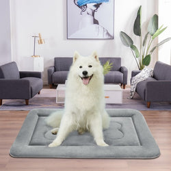 JoicyCo Large Dog Bed Large Crate Mat 47 in Anti-Slip Washable Soft Mattress Kennel Pads